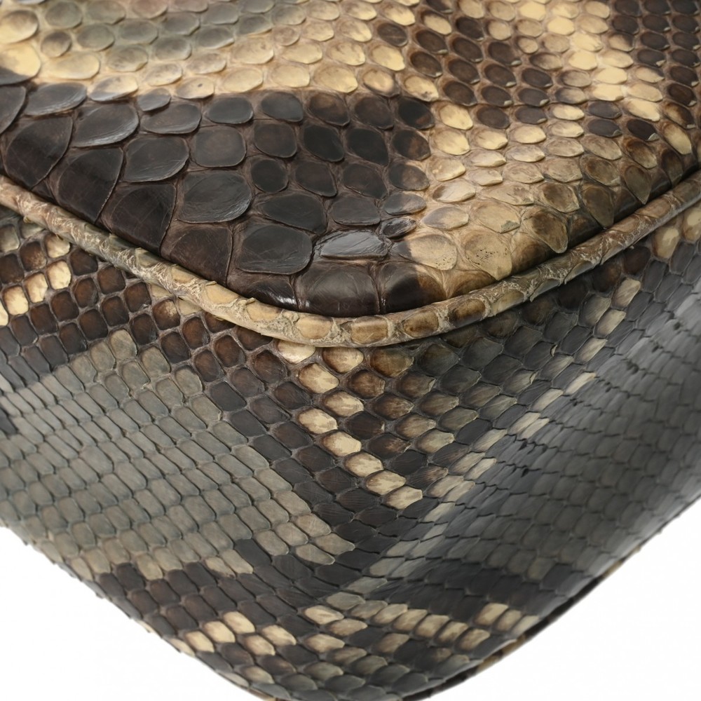 Gucci Shoulder Bag Python Soho Brown - image 8